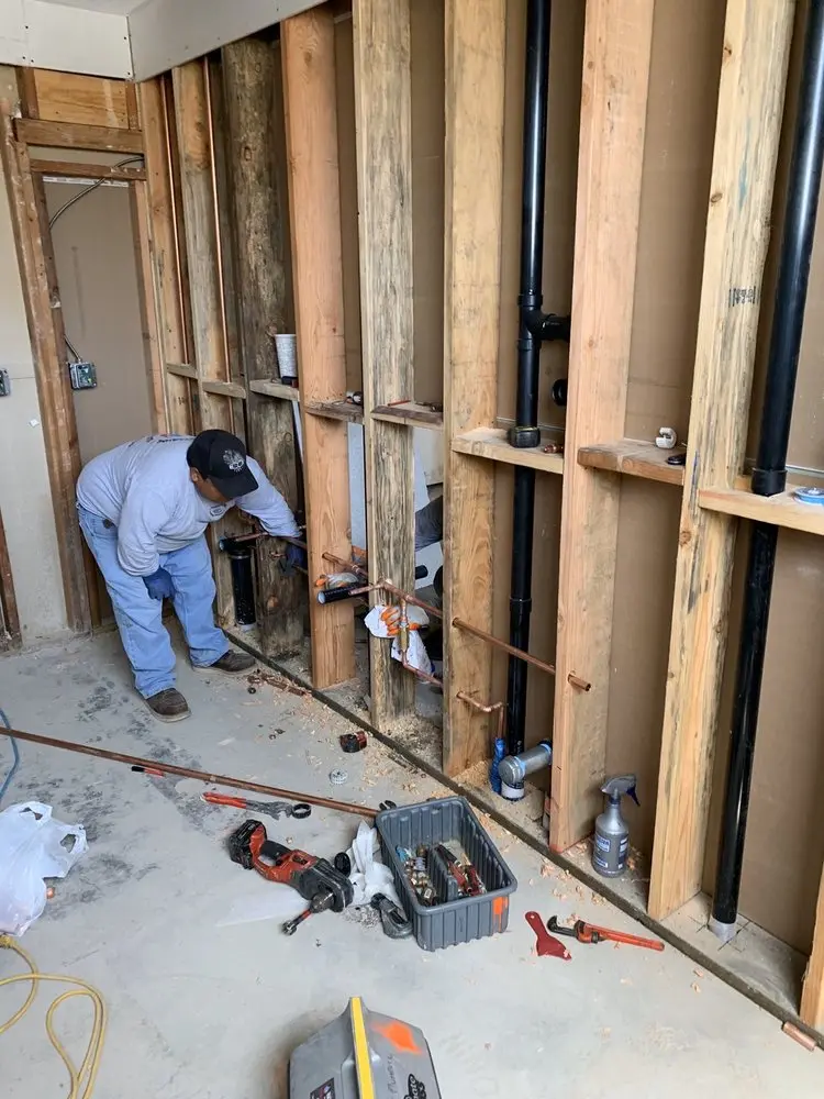 Commercial rough-in plumbing for Water Heater Replacement in Wilde Lake